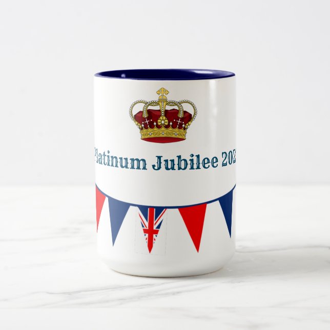 Platinum  Jubilee 2022 Two-Tone Coffee Mug (Center)