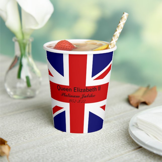 Platinum Jubilee.  Paper Cups (Insitu)
