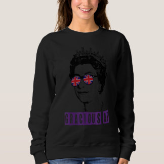Platinum Jubilee Queen & Union Jack Gracious Af Q Sweatshirt