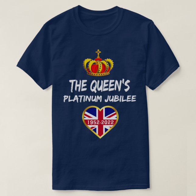 Platinum Jubilee the Queens 2022 Celebration T-Shirt (Design Front)