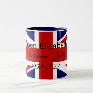 Platinum Jubilee.  Two-Tone Coffee Mug