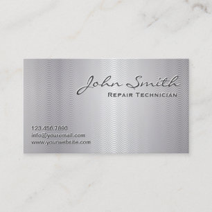 Platinum Metal Repair Technician Business Card