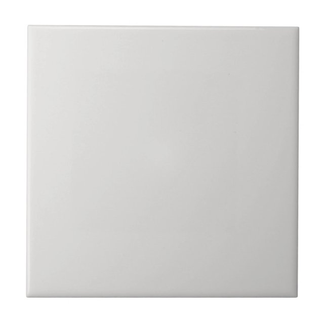 Platinum Metallic Solid Colour | Classic Elegant Ceramic Tile (Front)