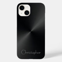 Platinum Silver black Stainless Steel Print