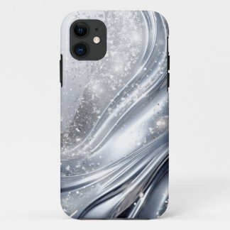 Platinum silver Glitter in wave - Glitter Case