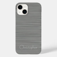 Platinum Silver Stainless Steel Print