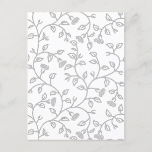 Platinum, Snow Drift, Star Dust decorative Design. Postcard