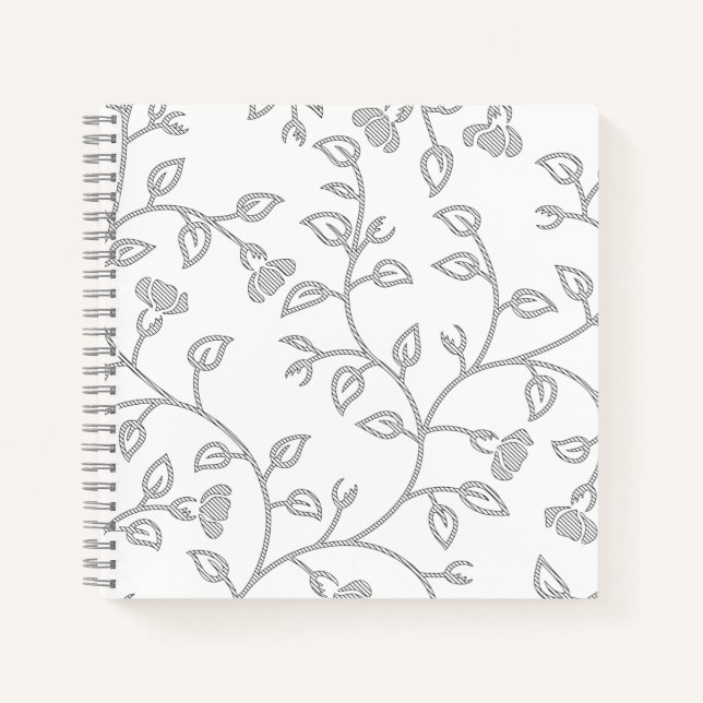 Platinum, Snow Drift, Star Dust Spiral Notebook (Front)