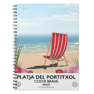 Platja del Portitxol, Costa Brava, Spain Notebook