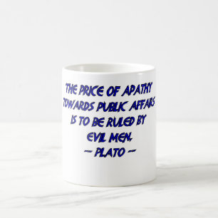 Plato and Evil Men Coffee Mug