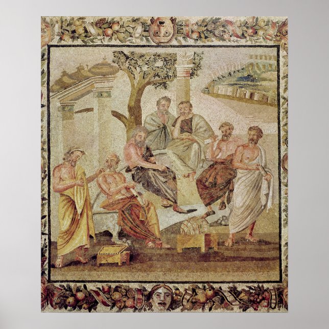 Plato Conversing with his Pupils Poster (Front)