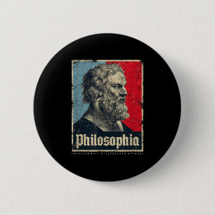 Plato Philosophia Platos Ancient Greek Philosophy 6 Cm Round Badge