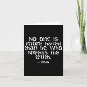 Plato Philosophy Quote  Card