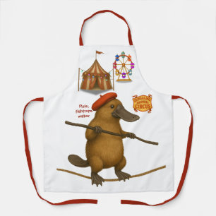 Plato platypus tightrope walker apron