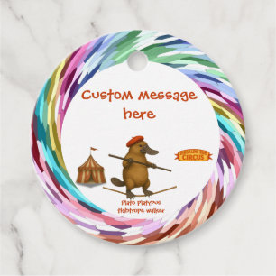 Plato platypus tightrope walker favour tags