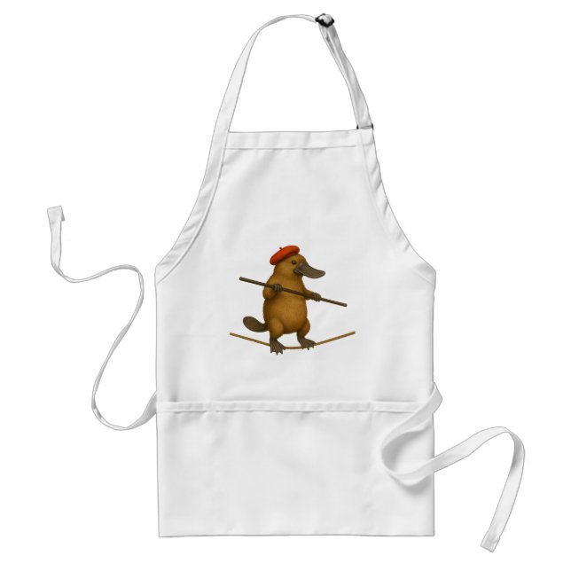 Plato platypus tightrope walker standard apron (Front)