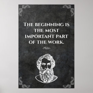 Plato wise quote. Wisdom Poster