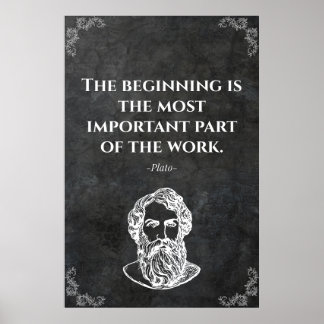 Plato wise quote. Wisdom Poster