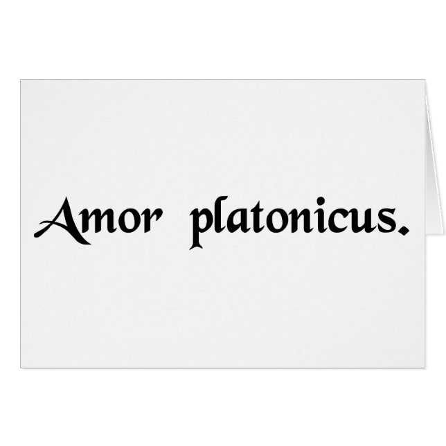 Platonic love (Front Horizontal)