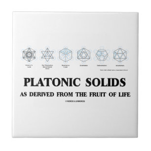 Platonic Solids As Derived From The Fruit Of Life Tile