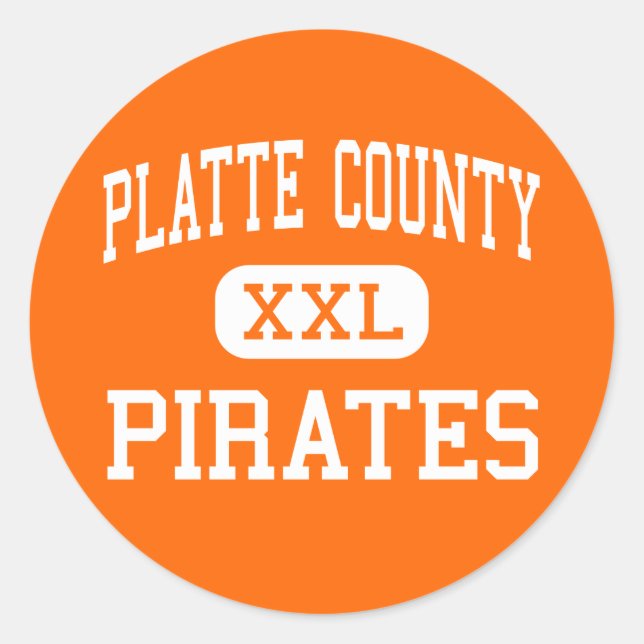 Platte County - Pirates - High - Platte City Classic Round Sticker (Front)