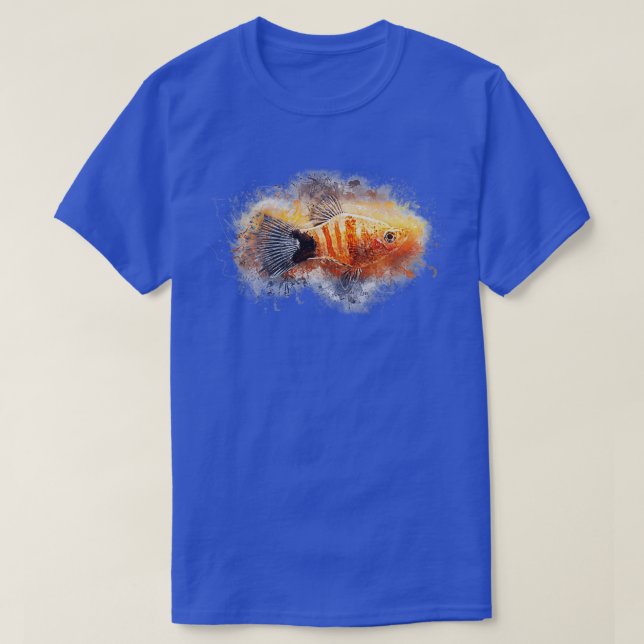 Platy Bleeding Heart Xiphophorus maculatus T-Shirt (Design Front)