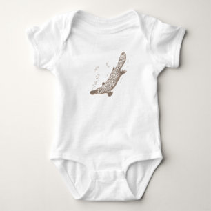 Platypus brown baby creeper / t-shirt
