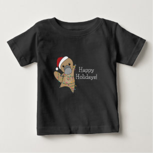 platypus Christmas Tabes Sweet Animals Baby T-Shirt