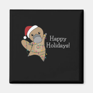 platypus Christmas Tabes Sweet Animals Magnet