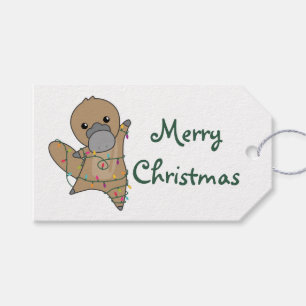 platypus Christmas Tabes Sweet Animals Trucker Hat Gift Tags