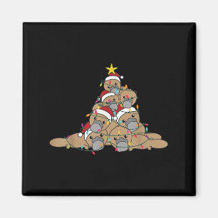 Platypus Christmas Tree Funny Christmas Animals  Magnet