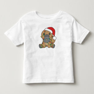 Platypus Christmas Winter Animals Holiday Platypus Toddler T-Shirt