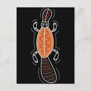 Platypus Dotted Design Postcard