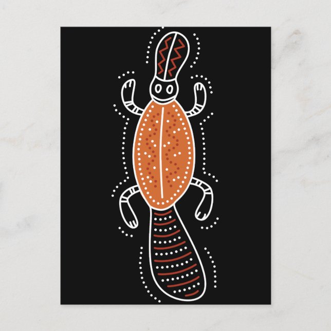 Platypus Dotted Design Postcard (Front)