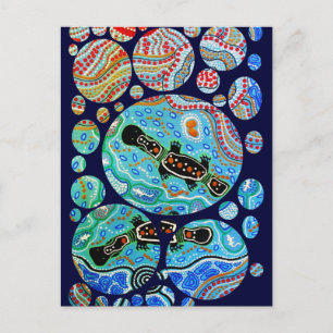 Platypus Dreaming Postcard