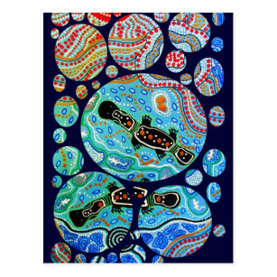 Platypus Dreaming Postcard