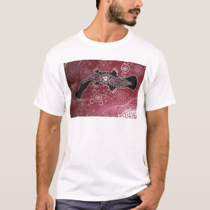 Platypus Dreaming Red by Mundara Koorang T-Shirt