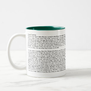 Platypus Dreaming with Dreamtime Story Two-Tone Coffee Mug