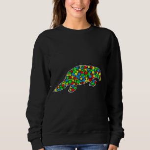 Platypus Funny Puzzle Animals Autism Awareness Sweatshirt