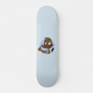 Platypus giving thumbs up cartoon skateboard