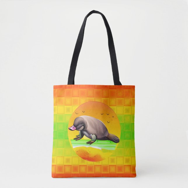 Platypus In The Land Of The Sun Tote Bag (Front)
