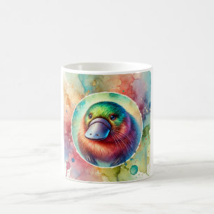 Platypus in Watercolor 020824AREF101 - Watercolor Coffee Mug