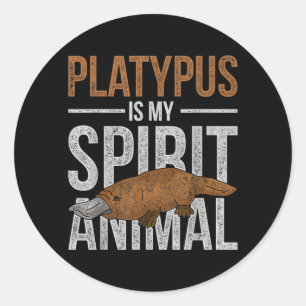 Platypus Is My Spirit Animal Platypus Classic Round Sticker