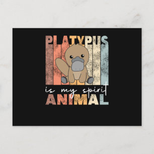 Platypus Is My Spirit Animal - Sweet Platypus Postcard