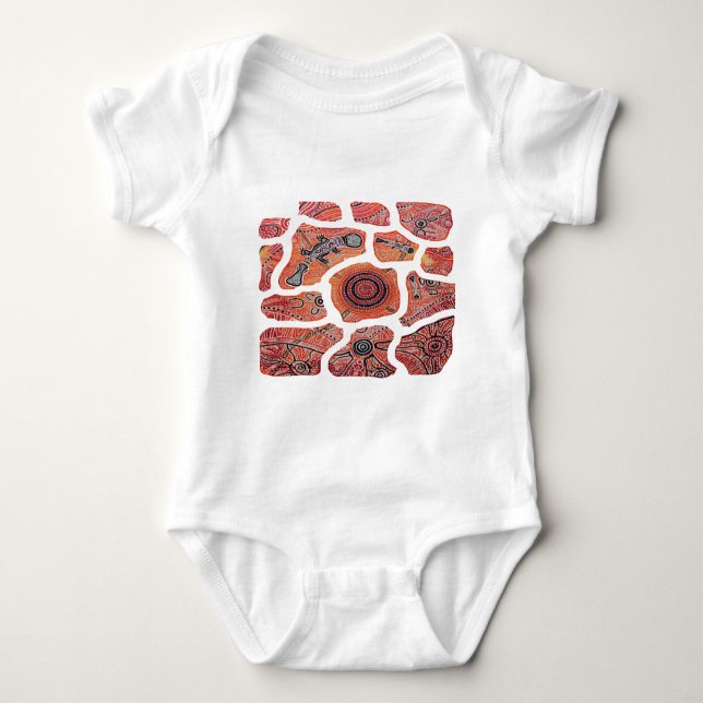 Platypus Journey Baby Bodysuit (Front)