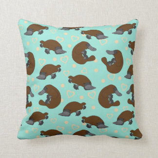 Platypus Love Throw Pillow