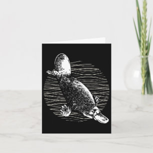 Platypus Outback Wildlife Nature Platypus  Card