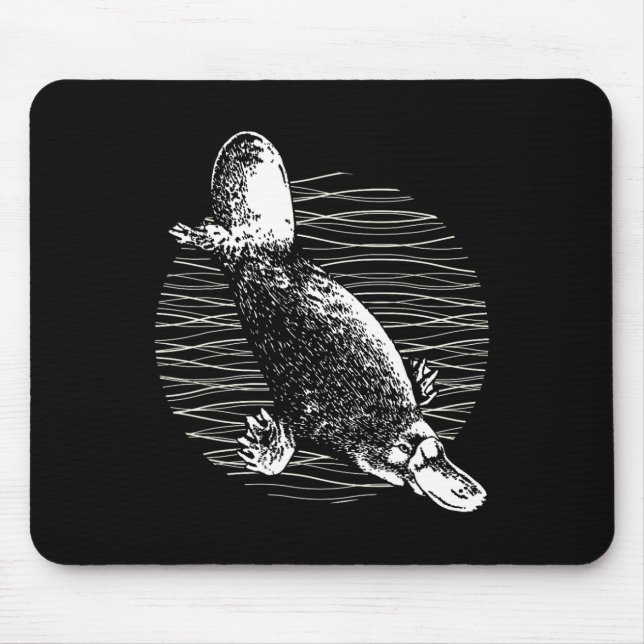 Platypus Outback Wildlife Nature Platypus  Mouse Pad (Front)