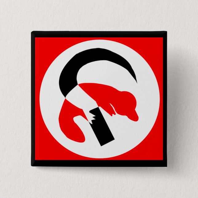 Platypus Revolutionary Button - Customised (Front)