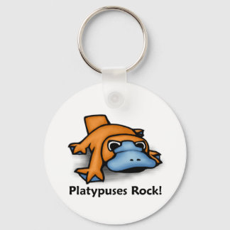 Platypuses Rock! Key Ring